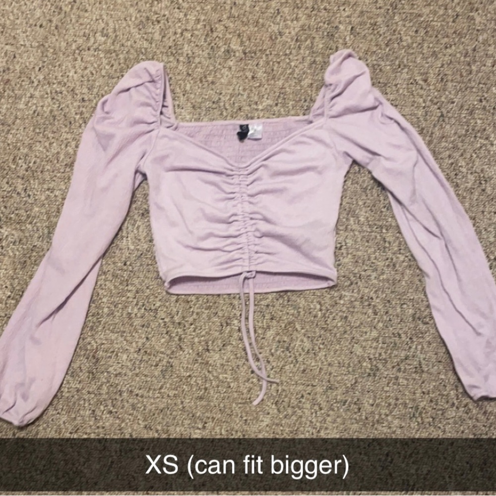 Purple crop top